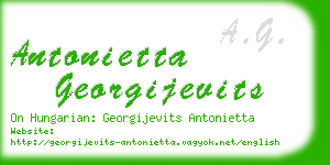 antonietta georgijevits business card